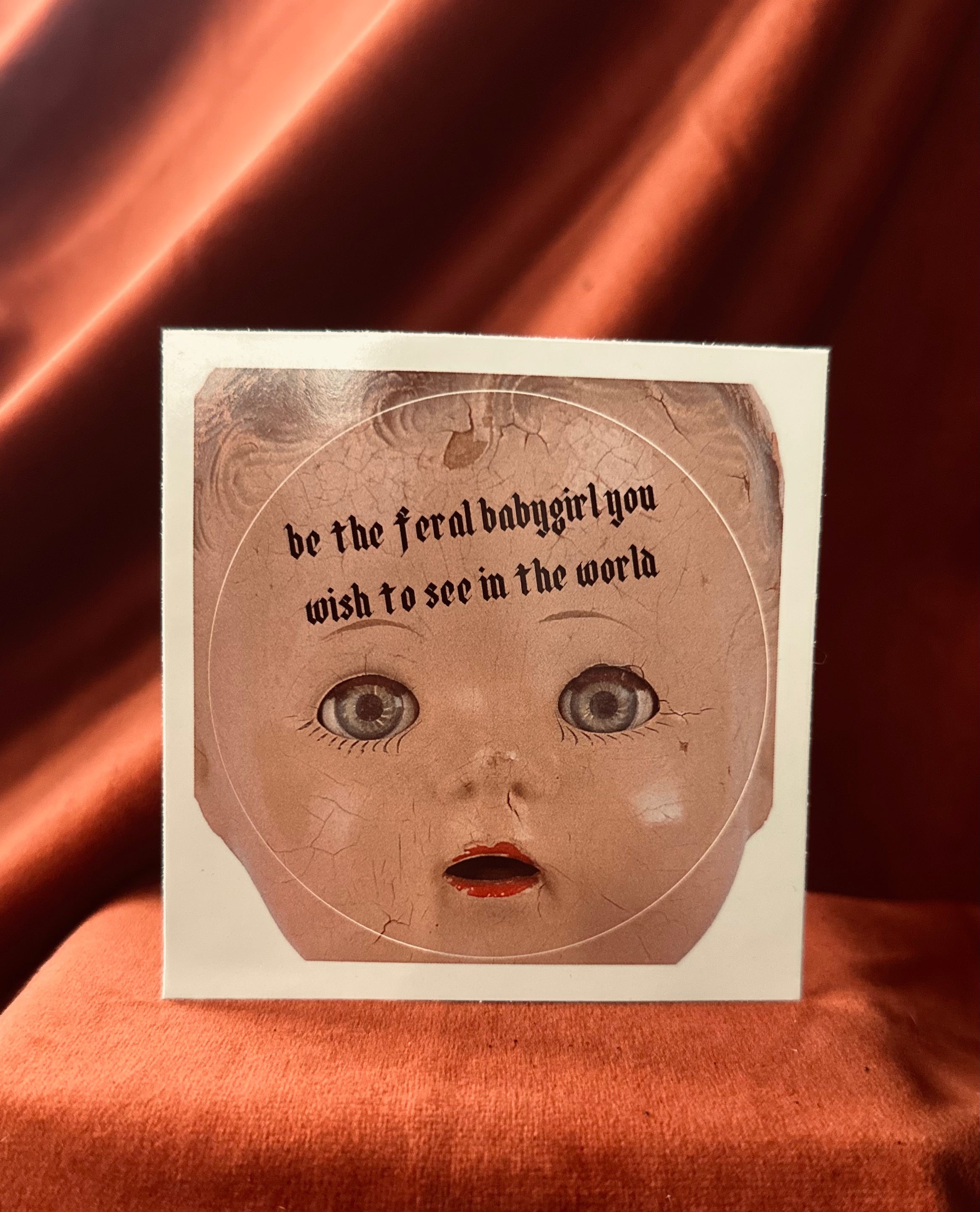 Feralore Babygirl Sticker (Round)