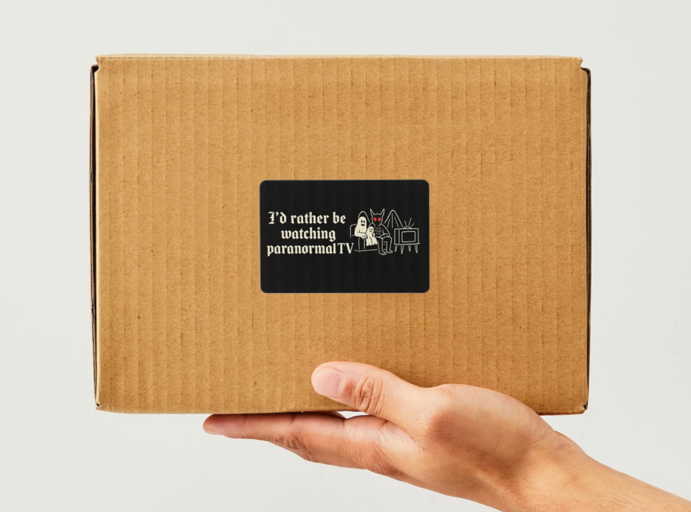 I'd Rather be Watching Paranormal TV Sticker (Rectangle)